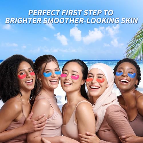 Image of Onespring Under Eye Patches (8 Pairs) - Revitalises and Refreshes Your Skin, Eye Masks for Eye Bags, Dark Circles, Wrinkles, Collagen Gel Pads, Relieves Pressure - Travel Essentials
