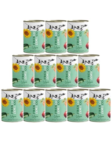FRESCO Dog Unico Vegan hypoallergenes Hundefutter nass | gesundes Premium Hunde Nassfutter | verträgliches & unkompliziertes Alleinfutter | 12x400g