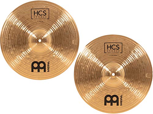 Meinl Cymbals HCS Bronze Hihat Cymbal 15 inch (Video) for Drum Set (38,10cm), Pair, B8 Bronze, Traditional Finish - Image 2