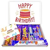 Heavenly Boxes Deluxe Happy Birthday Chocolate Box for Men & Women - Assorted Letterbox Gift Set with Full-Sized Favourites for Her & Him