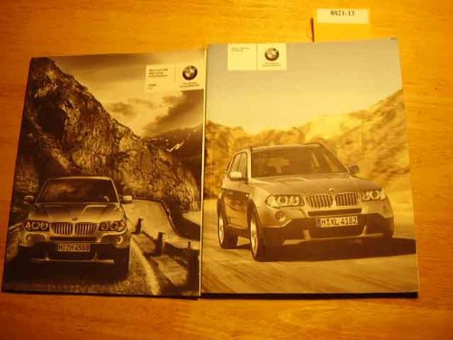 Front covers of two 2009 BMW X3 xDrive owner's manuals
