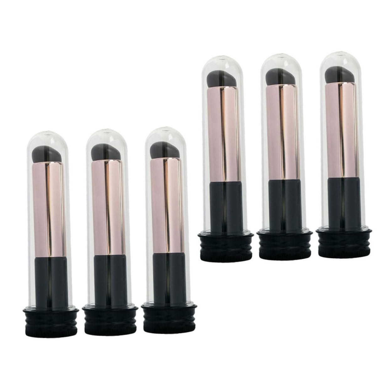 TOVINANNA 6pcs Lip Brush for Women Makeup Brush Set for Lipstick Applicators Retractable Design