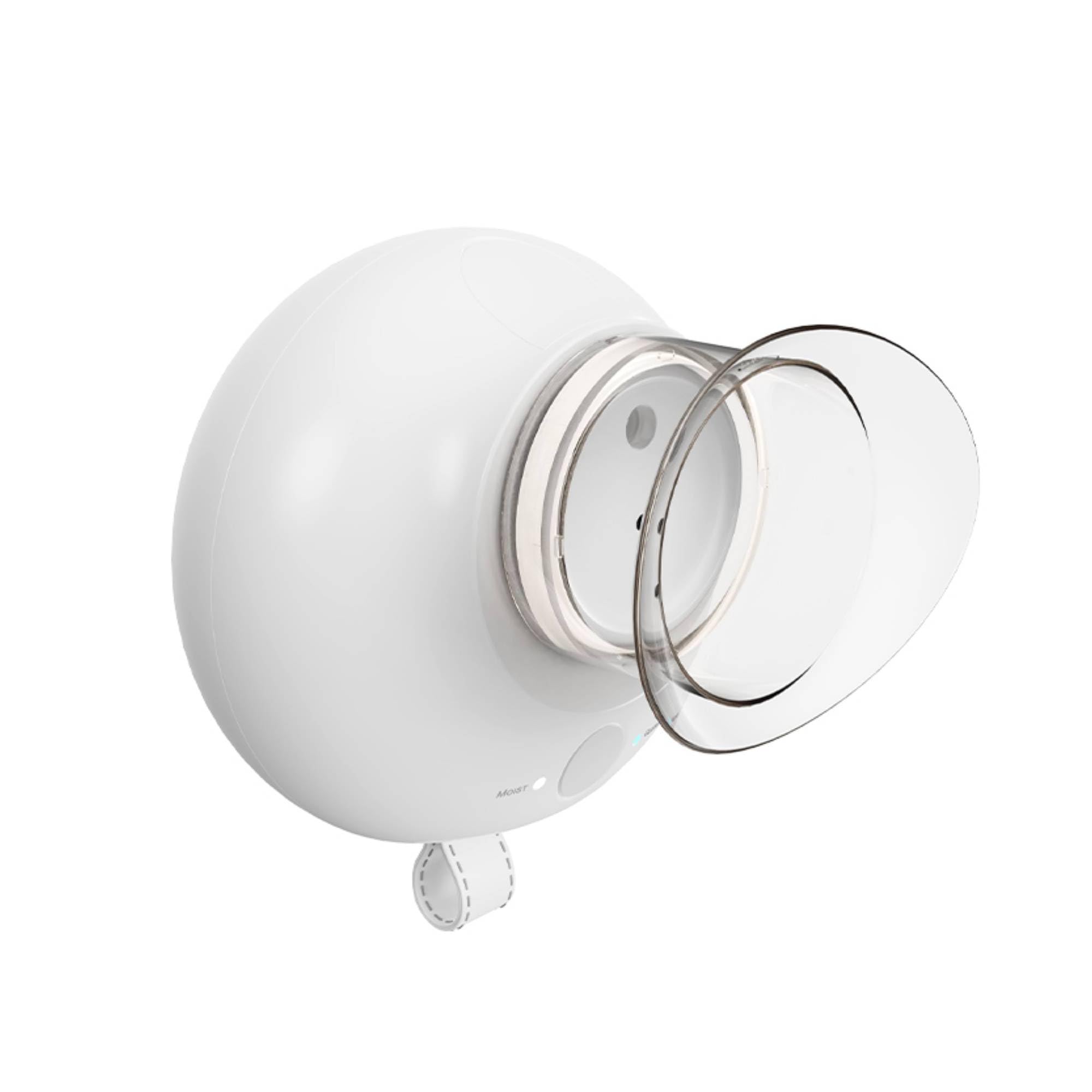 Lavaojos nebulizado portátil, máquina para ojos con dos modos y tapa magnética, vaso lavaojos con batería recargable, spray hidratante para ojos secos y cansados (blanco)
