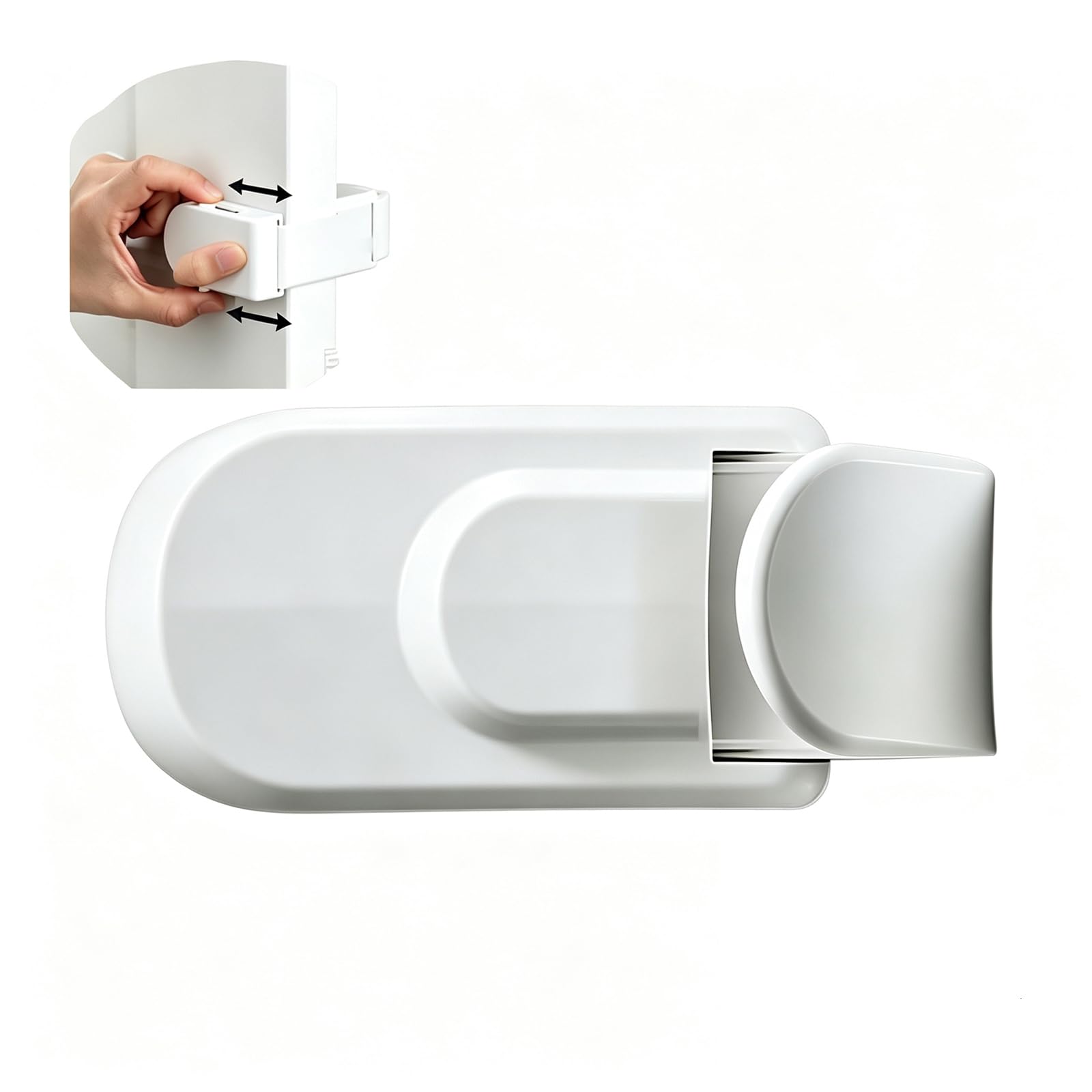 Snap On Door Lock, Hug Lock Child Proof Door Lock Without Drilling, Secure Interior Doors for Toddler Safety, Easy Installation Snap On Child Safety Door Lock