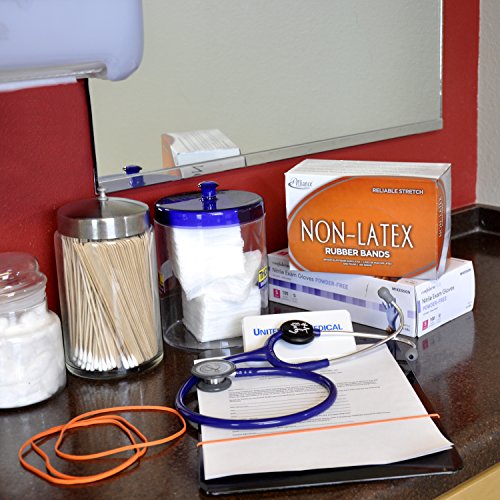 Alliance Rubber 37548#54 Assorted Non-Latex Rubber Bands, 1/4 Lb Poly Bag Contains #19, 33, 64 (3 1/2" X 1/16", 3 1/2" X 1/8", 3 1/2" X 1/4", Orange) #TOP4