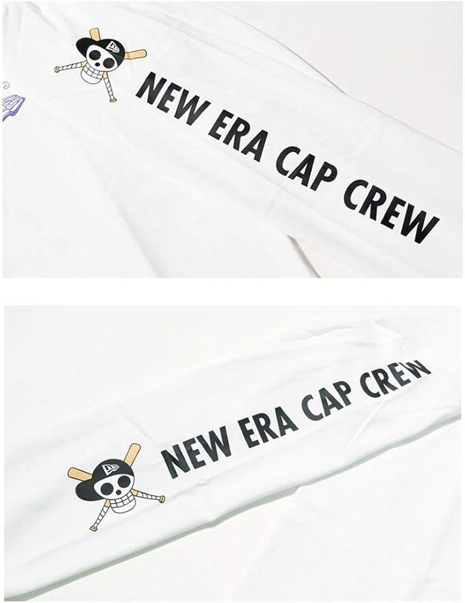 Amazon ニューエラ New Era Tシャツ 長袖 ロンt One Piece ワンピース 悪魔の実 フラッグロゴ ホワイト 白 Xl ジャージトップ 通販