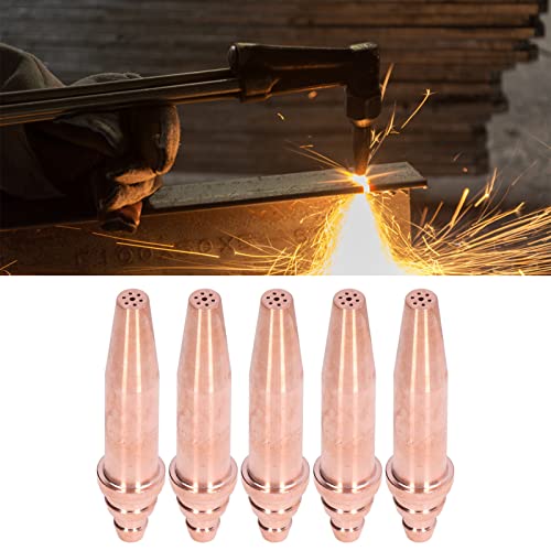 5Psc Acetylene Cutting Torch Tips Heavy Duty Equal Pressure Torch ...