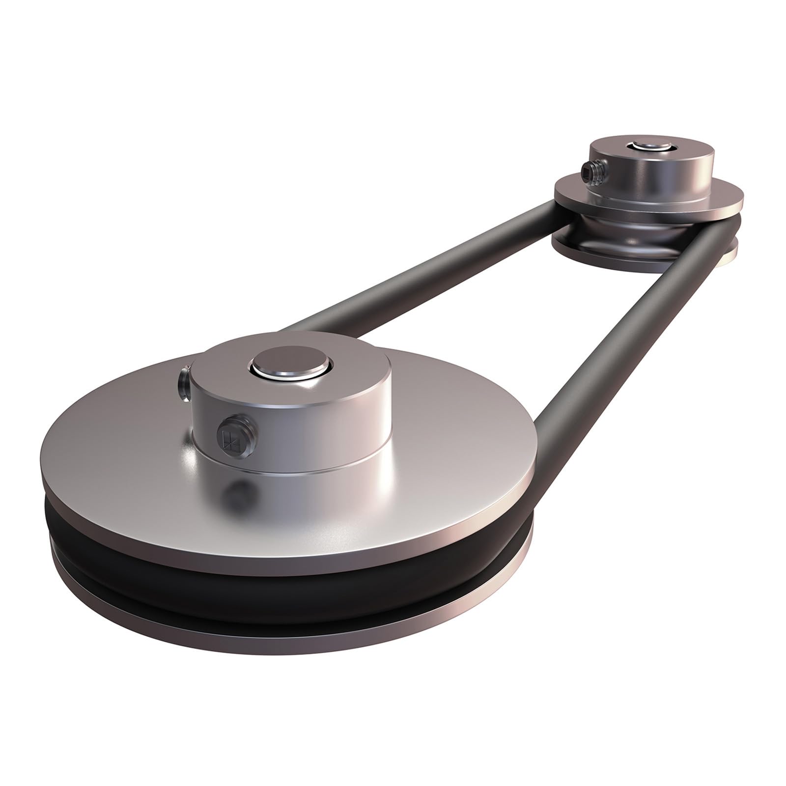 QUARKZMAN Poulie en V de 12 mm d'Alésage, OD 100 mm, Une Seule Rainure en Alliage d'Aluminium pour Courroie Ronde PU de 6 mm, Arbre Moteur de Machine de Perçage avec Installations