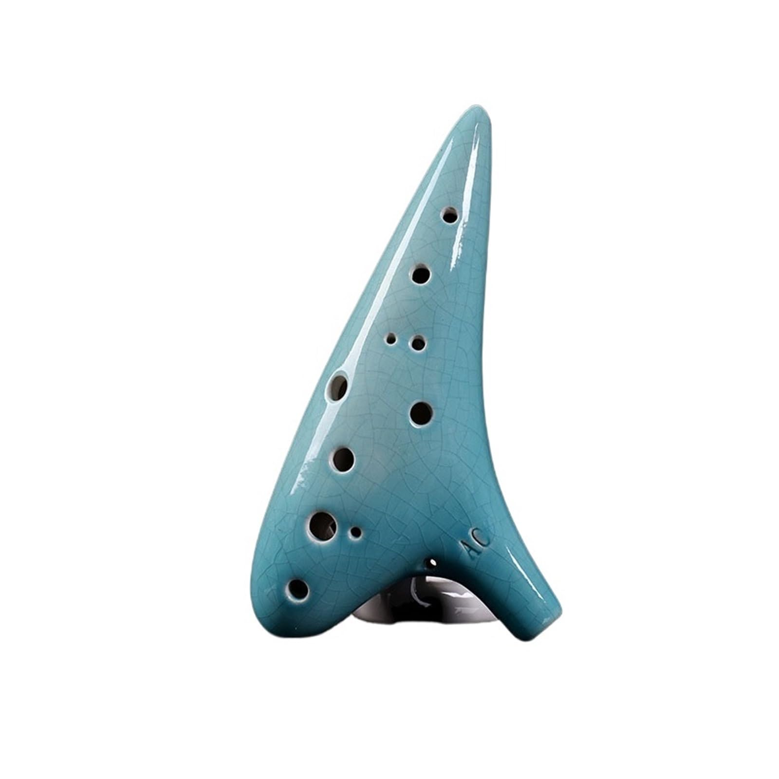 Ocarina 12 Otworowa Instrument Do Nauki W Tonacji C Kolor Okaryna(Cyan)