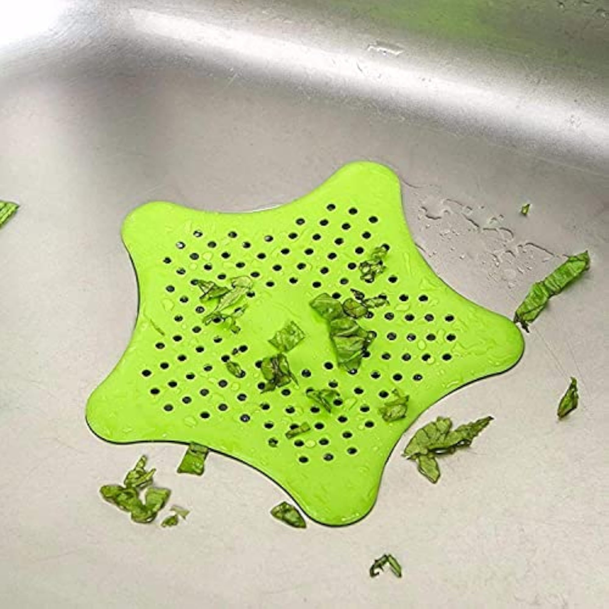 Silicone Star Shaped Sink Filter Hair Catcher