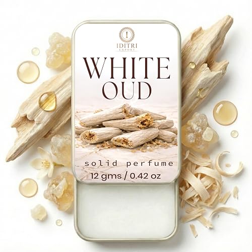 Image of Solid Perfume |White Oud&Cool Epic Alcohol Free Wax Perfume Balm, Long Lasting | Pocket Tin 12g, Pack Of 2| Non Greasy Smooth Glide, Travel Friendly Unisex Gifts He Or Her