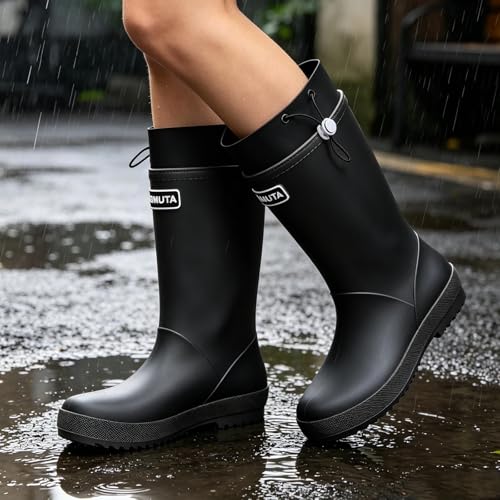 Bottes femme imperméables respirantes légères antidérapantes caoutchouc mélangé - 6
