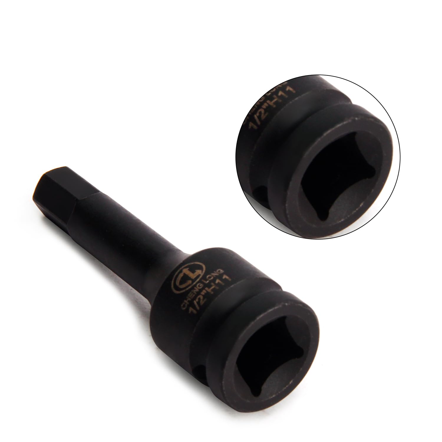 MIXPOWER 1/2" Drive 11mm Hex Impact Bit Socket - View #3