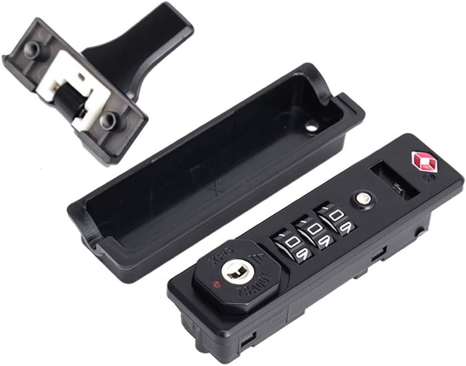 Suitcase Lock,Combination Lock, Set of A Pair S072# Type Black Password Lock Replacement suitcases/Luggage Lock for Suitcase Pull Rod Box Trunk Box DIY