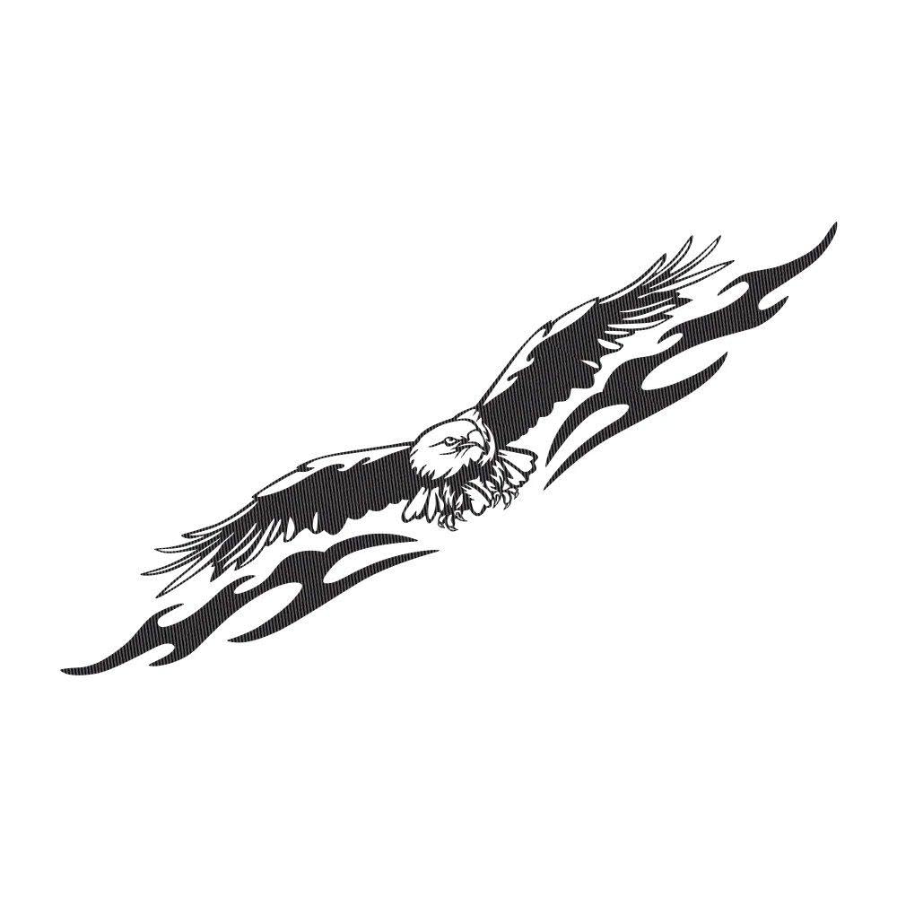 Bertdcx Carbon Fiber Auto Accessory Car Windshield Stickers Automobile Truck Windscreen Eagle Shape Vinyl Cover Decor Decal(Carbon Fiber)