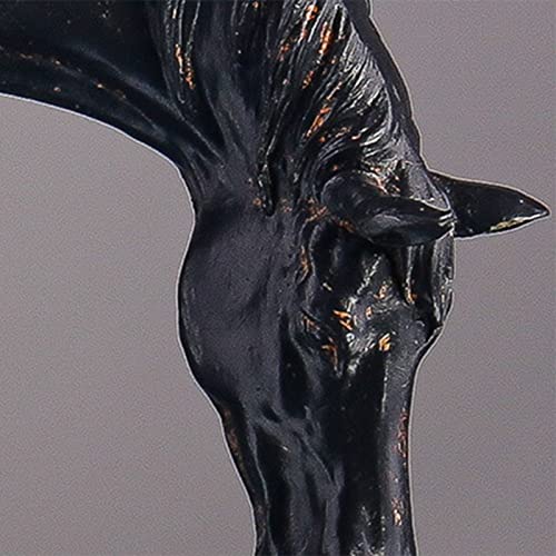 Statue cheval tressé avec signification de succès, idée cadeau bureau unique