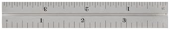 Starrett Blade Only for Junior Combination Squares, Sets or Bevel Protractors - Ideal for Woodworking and Metalworking - 4 Length, Satin Chrome Finish, 4R Graduation - CB4-4R