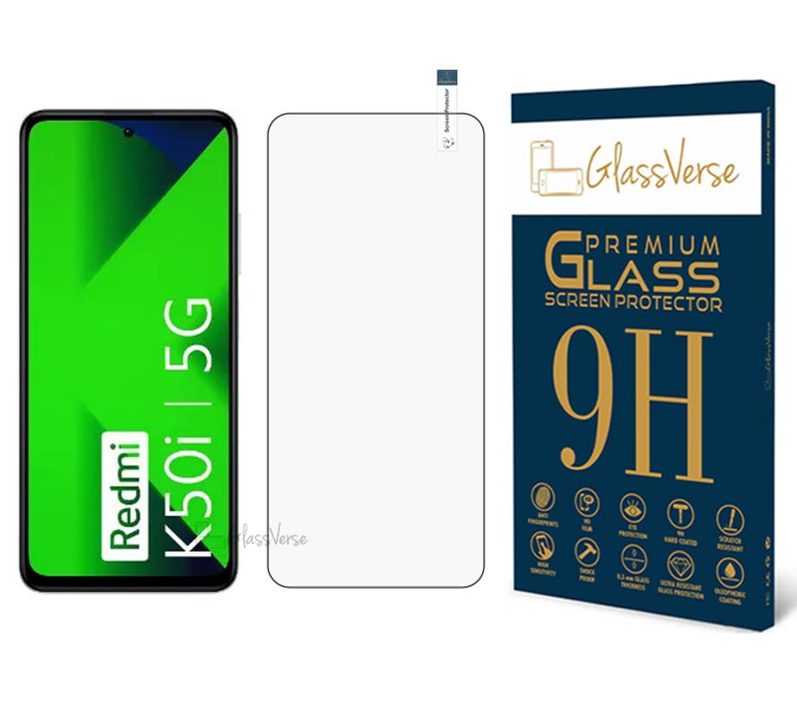GlassVerse 9H Tempered Glass For Redmi K50i 5G (PACK OF 1) with Free Installation Kit. Full screen Coverage. Free Replacement If Received Damaged - 6.6 inch (B0BPS66Y6N) Amazon Price History, Amazon Price Tracker