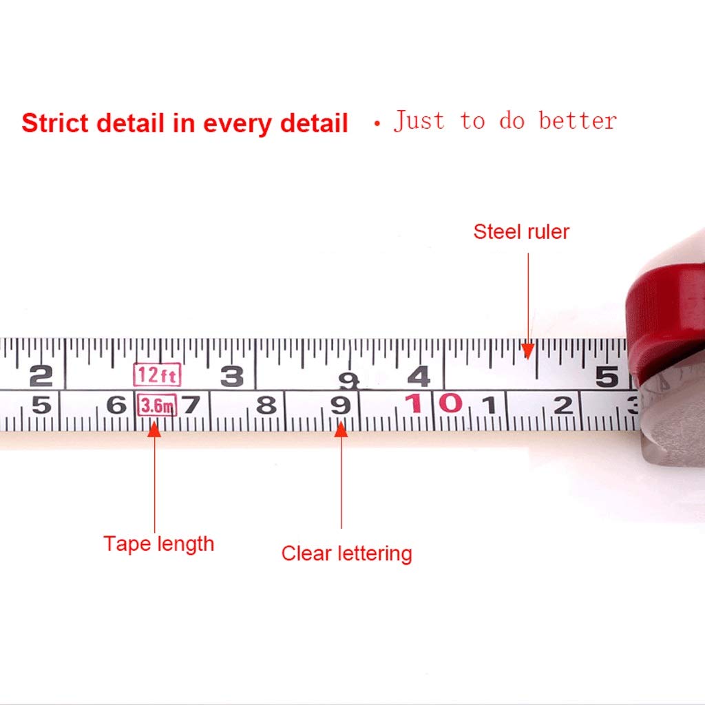 Maßbänder Maßband messen Maßband Maßband Mini 2 m Automatisches Maßband Stahllineal Tragbar 5 m Maßband Einziehbares Maßband (Color : 3.6m)