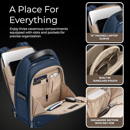 Image of Briggs & Riley @work Slim with Organizational Pockets, Navy