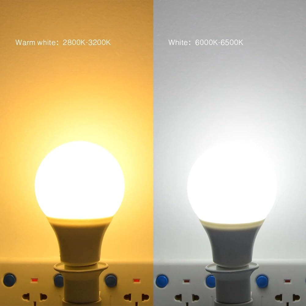 KJXP Lighting, Paquet de 10, ampoule de nuit LED AC220V E27 5W/7W/9W/12W/15W, lampe de Table de cuisine, chambre à coucher, éclairage de lustre de maison(Warm White,12w)