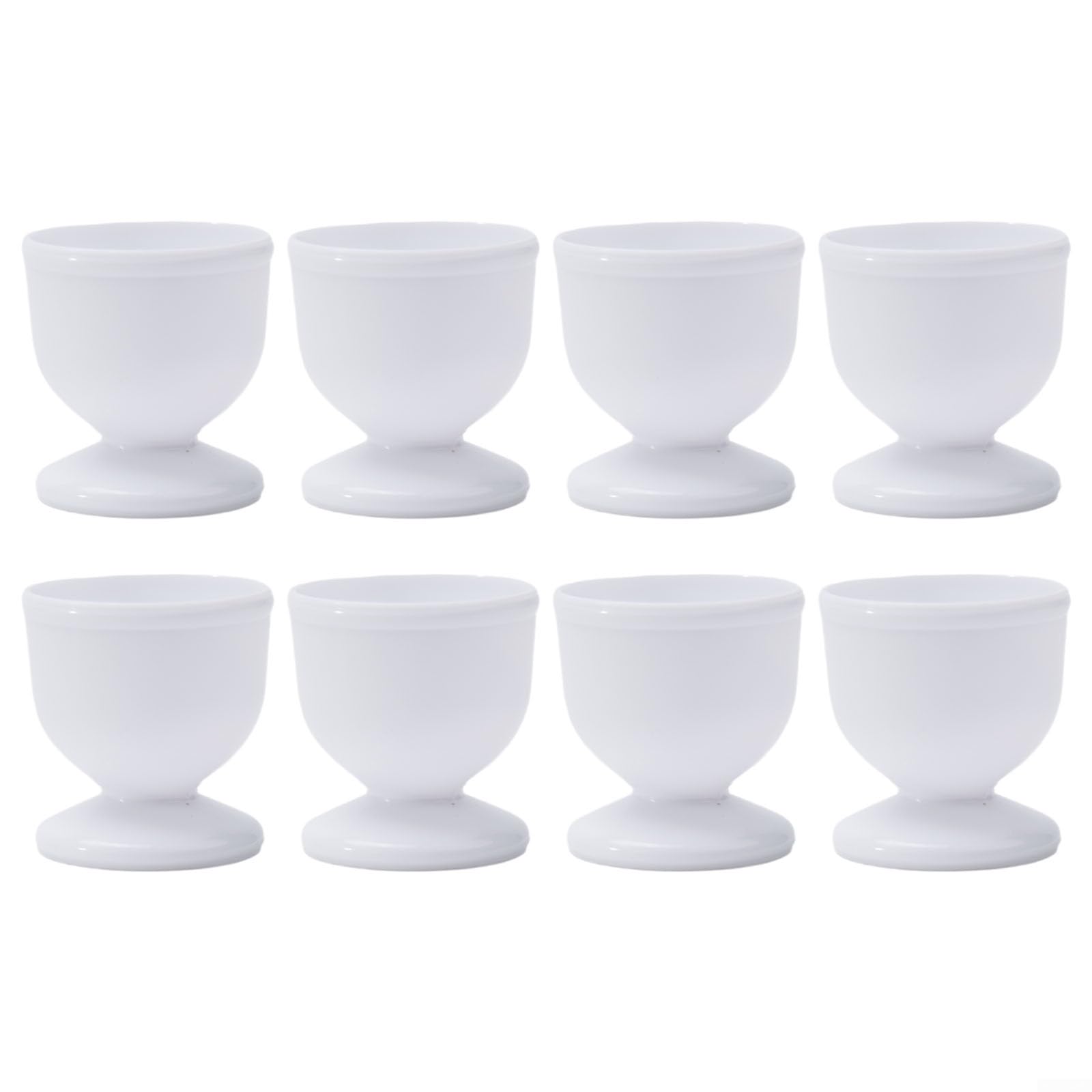 Egg Cups 4/8Pcs Egg Holder for Boiled Eggs Plastic Egg Cups for Soft Boiled Eggs(8pcs)