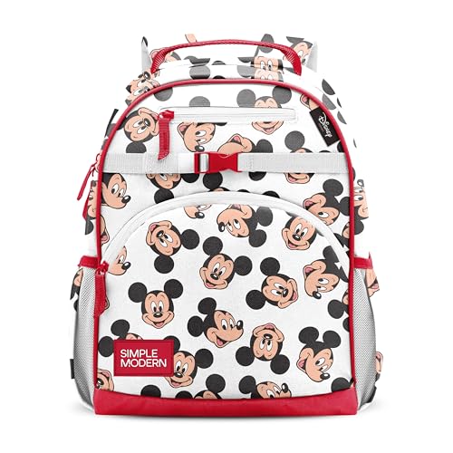 Simple Modern Medium Disney Toddler Backpack for School Girls and Boys | Kindergarten Elementary Kids Backpack | Fletcher Collection | Kids - 15 tall | Mickey Mouse Fun