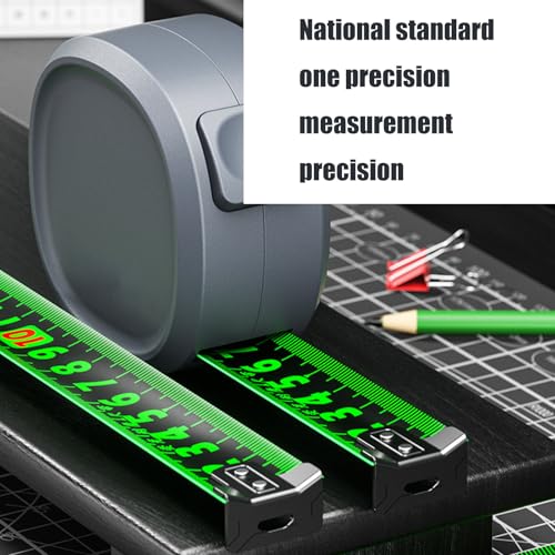 Cinta métrica fluorescente 7.5 m x 25 mm con botón de bloqueo miniatura 4