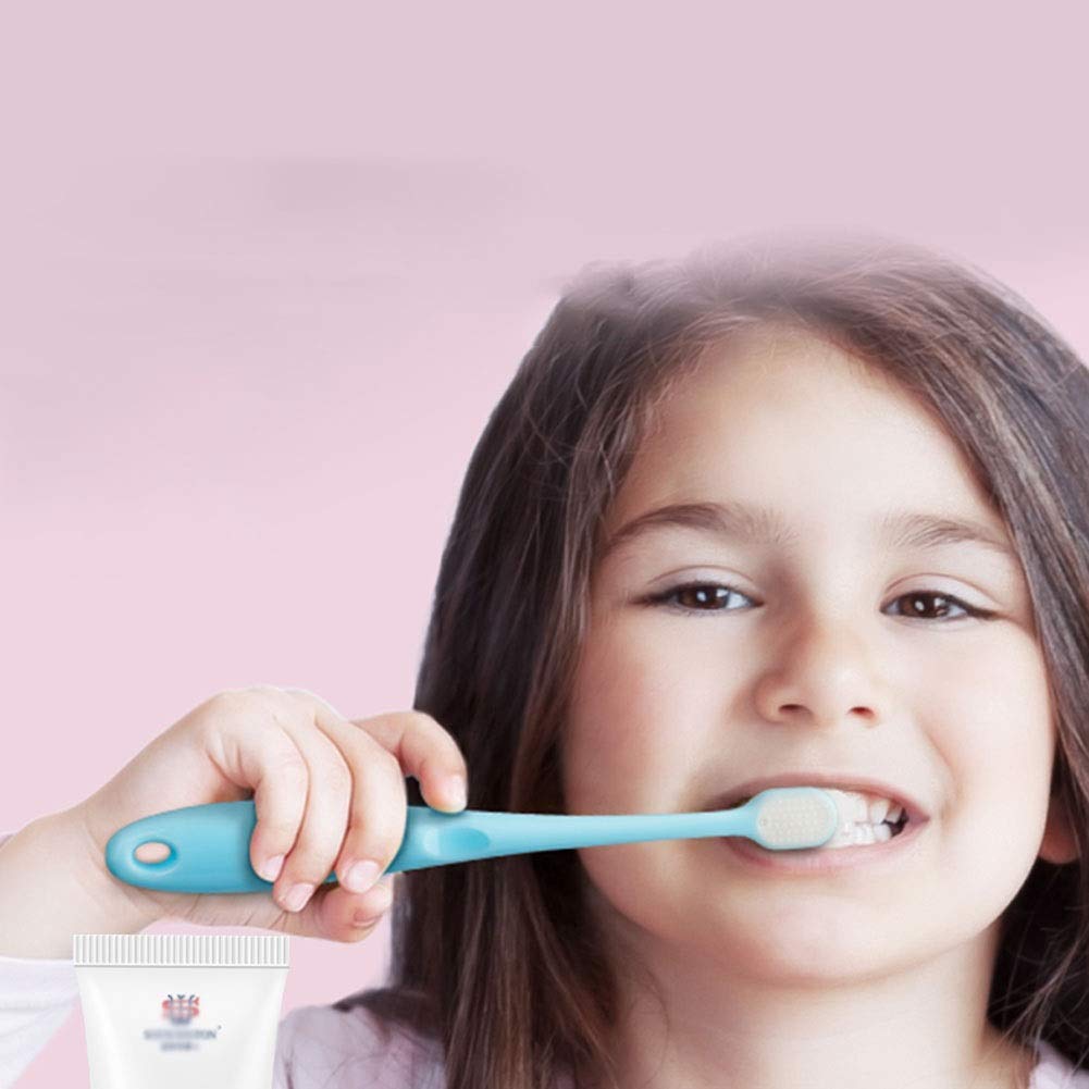 Cura Orale Spazzolino Extra Morbido con 10000 setole, spazzolini da Denti per Bambini dai 4 ai 14 Anni, 3 Pezzi spazzolino Manuale per Gengive fragili Bambini Regalo