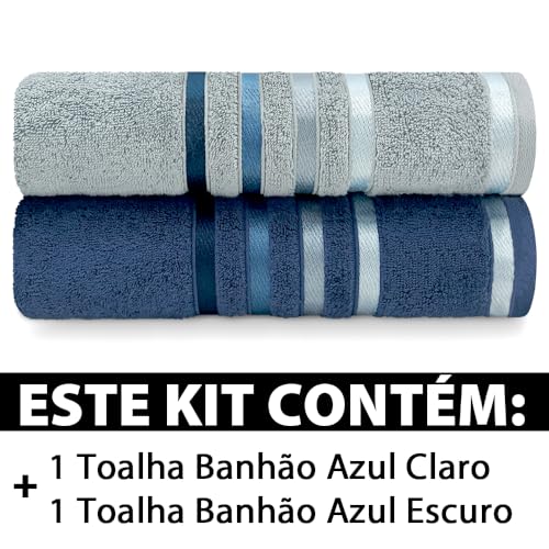 Jogo de Toalhas Banhão Gigante 2 Peças Fios Penteados Lumina Karsten - Emcompre