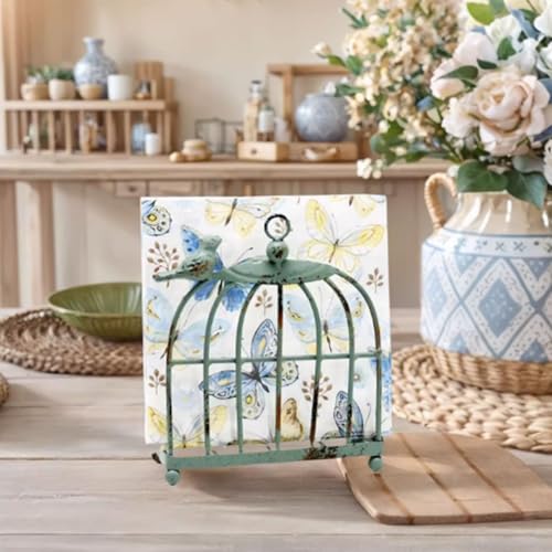 Porte-serviettes design cage à oiseaux en métal robuste pour hôtel