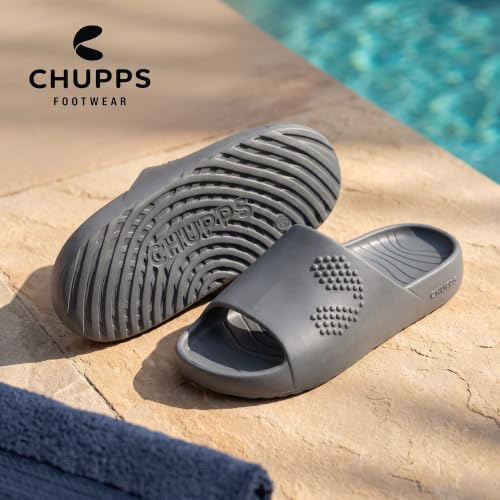 Image of CHUPPS Chupster Men's Orthopedic Slippers | Soft Cushioned Footbed | Lightweight Flip Flops | Anti-Skid Sole | Comfortable Daily Wear Chappals