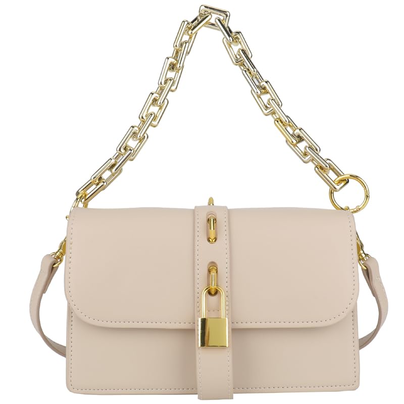 All-Match PU Leather Shoulder Bag for Women Simple Flap Handbag with Adjustable Strap Versatile Crossbody