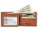 GDTK Men's Wallet - RFID Blocking Cowhide Leather Vintage Trifold Wallet (Brown Tan)