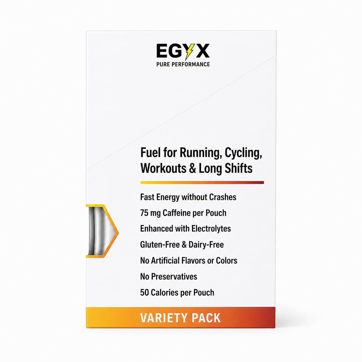 Honey Energy Gel – 75 mg Caffeine – Preservative-Free – 16 Count Variety Pack – Original, Orange, Lemon & Mango – Running, Workouts & Everyday Use — Amazon image 3