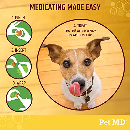 Pet Md Wrap-A-Pill Variety Pack - Peanut Butter Pill Paste, Cheese & Bacon Flavored Pill Paste For Dogs - 4.2 Oz Each #TOP6