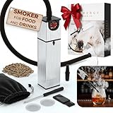 Cocktail Smoker Kit - Indoor Drink & Food Infuser with Wood Chips | Old Fashioned Whiskey Bourbon Smoker Gift