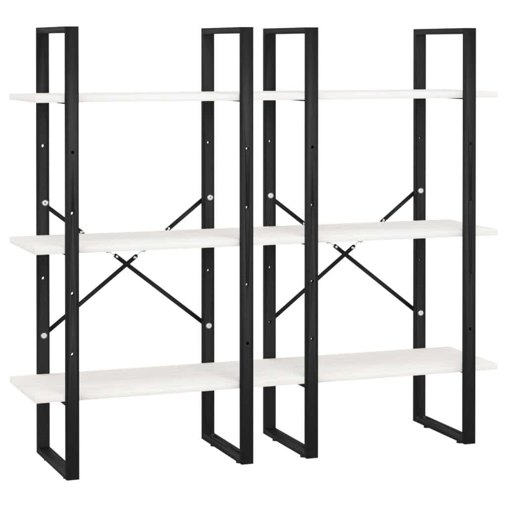 vidaXL Lagerregal Bücherregal Standregal Regal Haushaltsregal Kellerregal Werkstattregal Schwerlastregal Küchenregal Weiß 60x30x210cm Holzwerkstoff