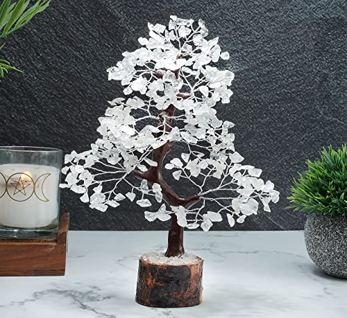 Image of Crocon Clear Quartz Crystal Tree Birthday Gifts for Women, Men, Friends