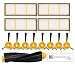 Mochenli Replacement Accessories Kit for Shark ION Robot RV700 RV720 RV750 RV750C RV755 Robotic Vacuum Cleaner,4 Filters,8 Side Brushes,1 Main Brush.(Not Fit RV700_N, RV720_N, RV750_N)