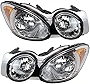 Garage-Pro Headlight Assembly Compatible with 2008-2009 Buick LaCrosse/Allure Halogen, Set of 2, Driver and Passenger Side