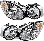 Garage-Pro Headlight Assembly Compatible with 2008-2009 Buick LaCrosse/Allure Halogen, Set of 2, Driver and Passenger Side