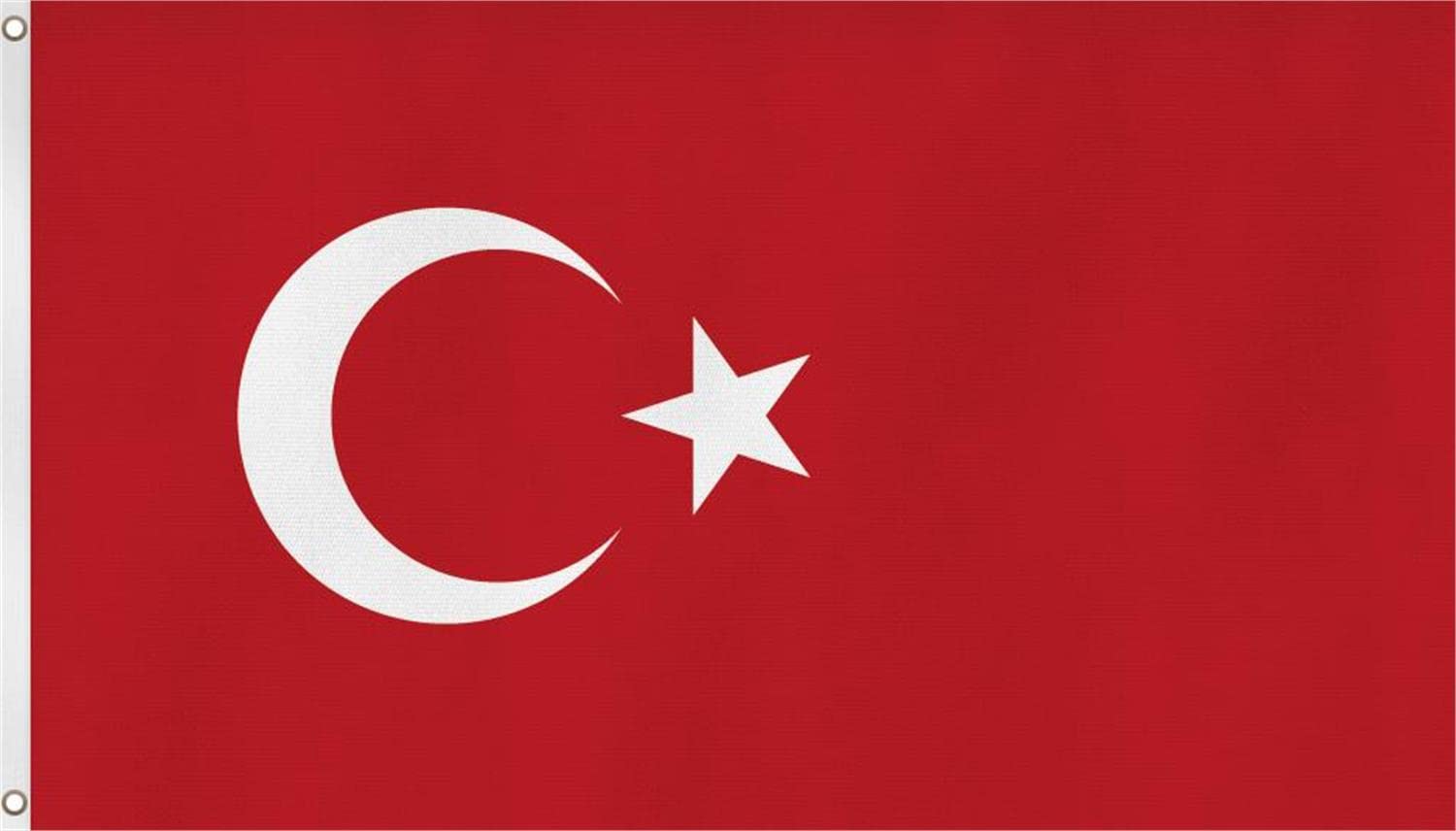 Fahne mit Messingösen 90 x 150, 150 x 250 oder 300 x 500 cm wählbar Farbe Türkei Größe 300 x 500