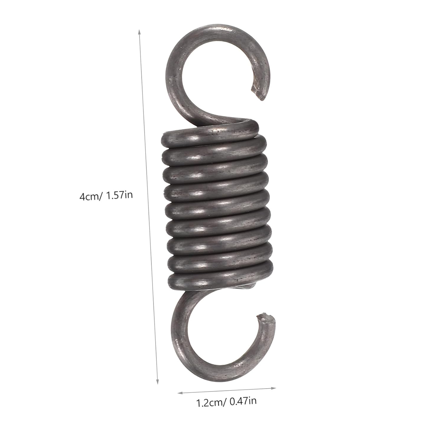 TIDTALEO 4pcs Small Extended Compression Springs 1.57 x 0.47 Inch Stainless Steel Tension Springs Dual Hooks for Crafting and Mechanical Applications
