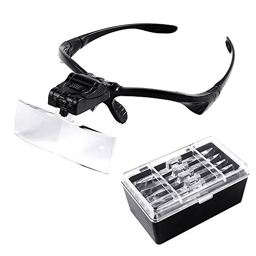 Sayou® lente d'ingrandimento con luce / occhiali