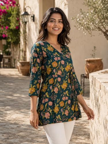 Image of feranoid Women Cotton Angrakha Kurti