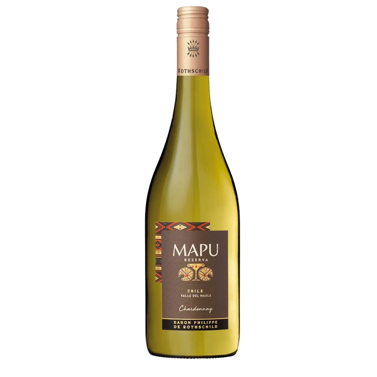 MAPU Reserva Chardonnay - Baron Philippe de Rothschild – Trockener Weißwein aus Chile (6 x 0,75 l)
