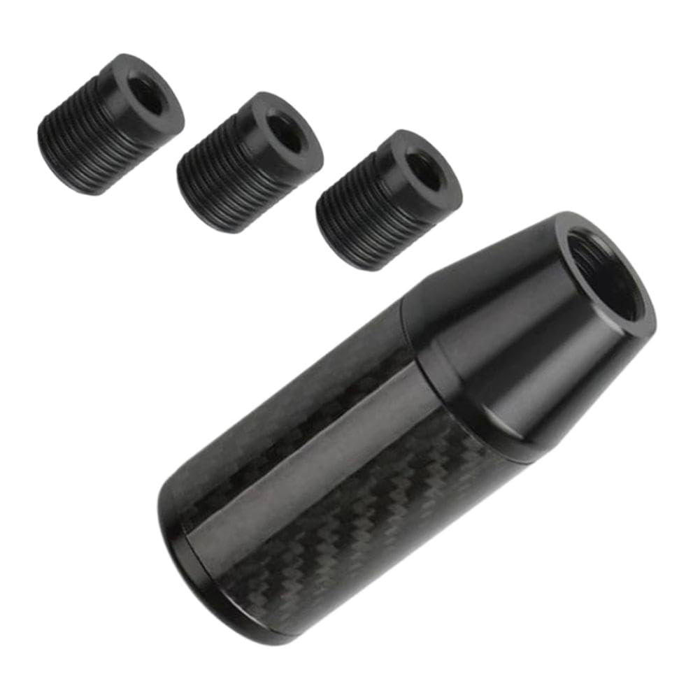 Zatbshwhy Onecolor Aluminum Shift Knob With Black Carbon Fiber Coating 88 X 34 Mm Compatible With Manual Transmission Vehicles