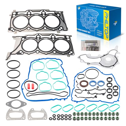 Image of PHILTOP 26541PT Head Gasket Set Fit for Jeep Grand Cherokee Wrangler JK, Dodge Grand Caravan Charger Durango Journey Challenger, for Chrysler 300 200 Town & Country, Ram 1500 Classic ProMaster 3.6L