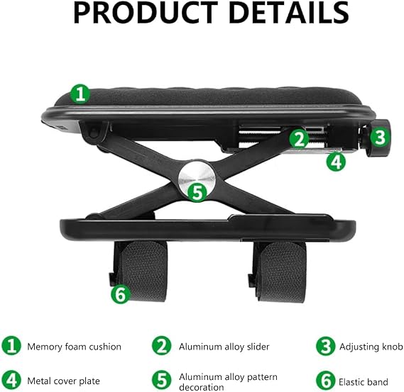 Chair Armrest Elevating Pad Gamer Computer Hand Bracket Arm Support Wrist Pad